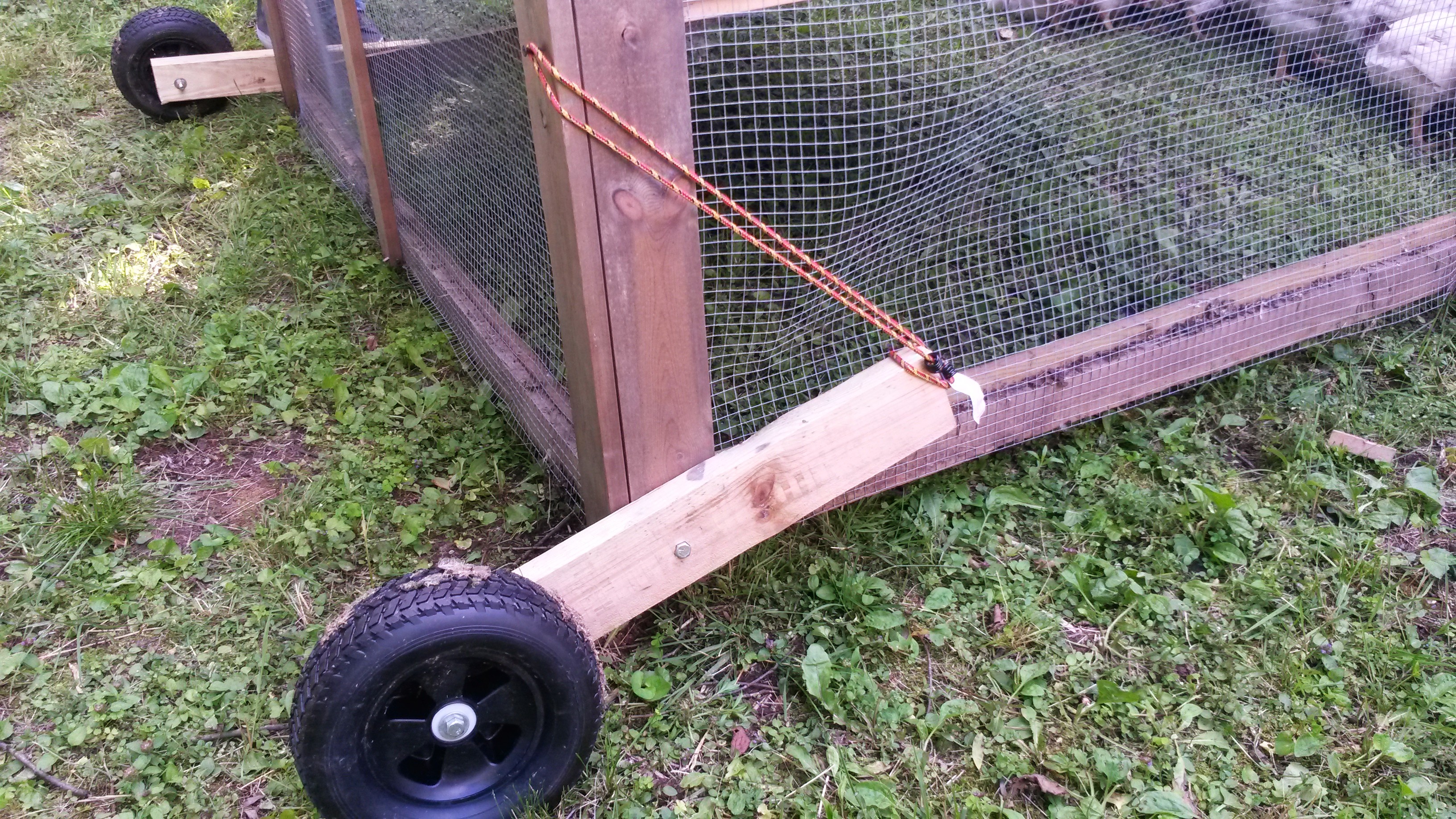 How to Put Wheels on a Chicken Tractor  